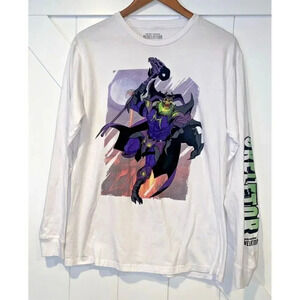 Master Of The Universe Revelation Skeleton White Long Sleeve Men’s Size Lg